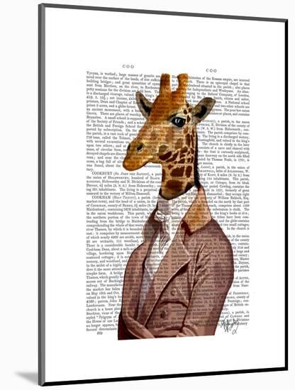 Regency Giraffe-Fab Funky-Mounted Art Print