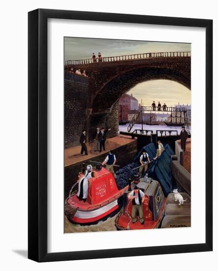 Regent's Canal Lock-Margaret Loxton-Framed Giclee Print