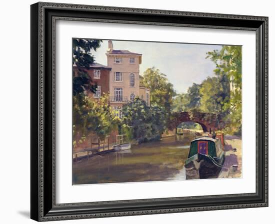 Regent's Park Canal-Julian Barrow-Framed Premium Giclee Print