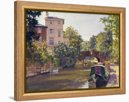 Regent's Park Canal-Julian Barrow-Framed Premier Image Canvas