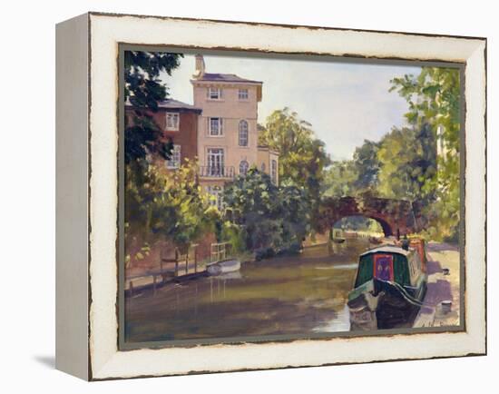 Regent's Park Canal-Julian Barrow-Framed Premier Image Canvas