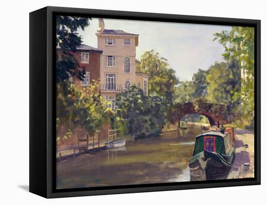 Regent's Park Canal-Julian Barrow-Framed Premier Image Canvas