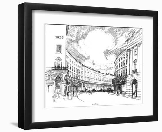 Regent's Quadrant-Joseph Pennell-Framed Giclee Print