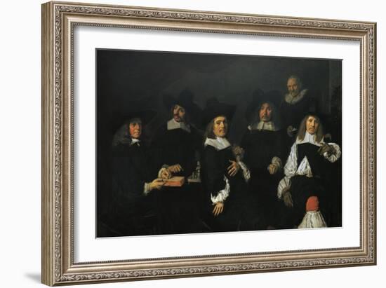 Regents of Old Men's Almshouse of Harlem, 1664-Frans Hals-Framed Giclee Print