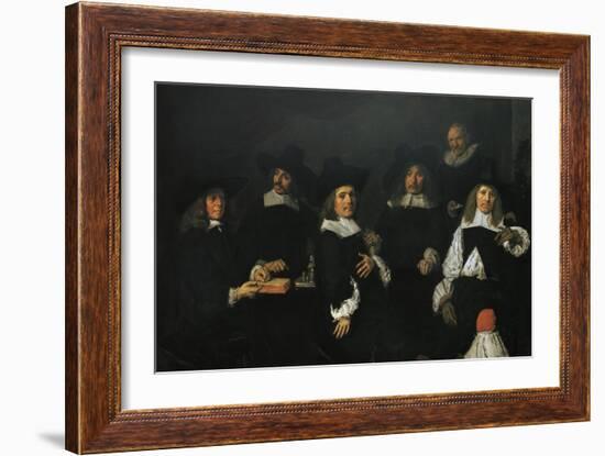 Regents of Old Men's Almshouse of Harlem, 1664-Frans Hals-Framed Giclee Print