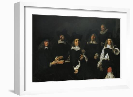 Regents of Old Men's Almshouse of Harlem, 1664-Frans Hals-Framed Giclee Print