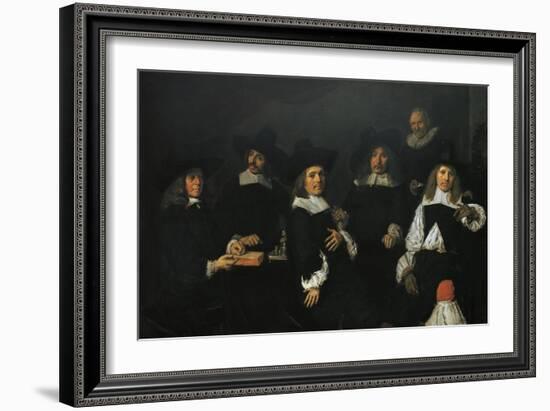 Regents of Old Men's Almshouse of Harlem, 1664-Frans Hals-Framed Giclee Print