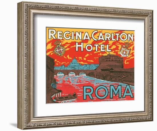 Regina Carlton Hotel, Rome-null-Framed Art Print