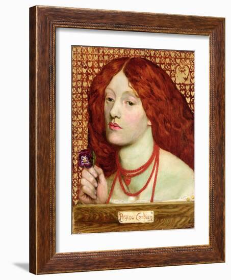 Regina Cordium, 1860-Dante Gabriel Rossetti-Framed Giclee Print