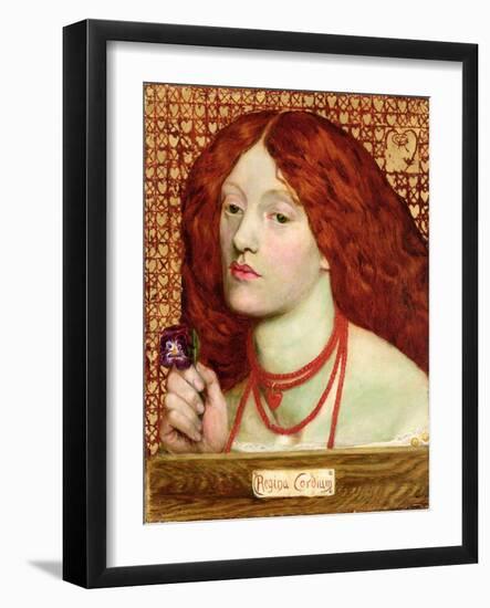 Regina Cordium, 1860-Dante Gabriel Rossetti-Framed Giclee Print