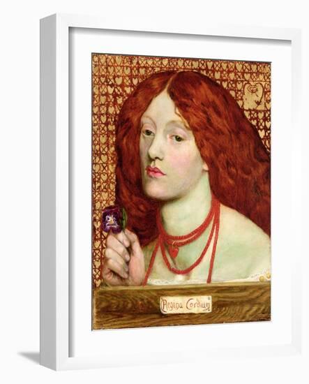 Regina Cordium, 1860-Dante Gabriel Rossetti-Framed Giclee Print