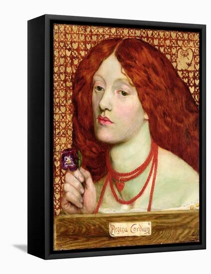 Regina Cordium, 1860-Dante Gabriel Rossetti-Framed Premier Image Canvas