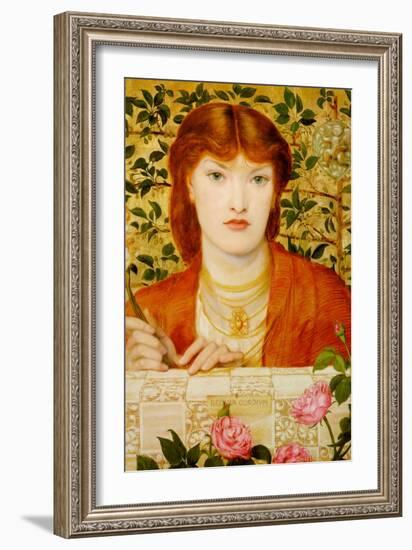 Regina Cordium; Queen of Hearts-Dante Gabriel Rossetti-Framed Art Print