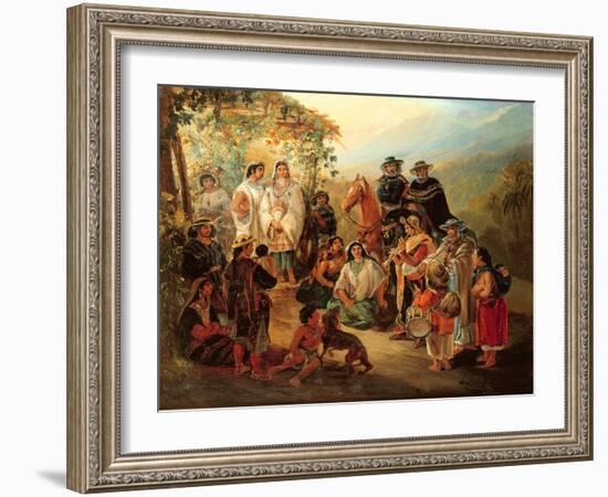 Regional Costumes, 1850-Johann Moritz Rugendas-Framed Giclee Print