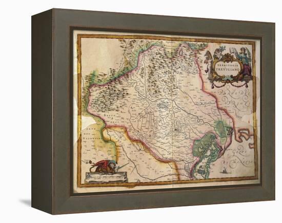 Regionum Italiae, Territory of Treviso, Veneto Region, Italy-Willem Janszoon Blaeu-Framed Premier Image Canvas