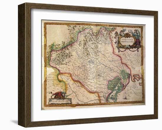 Regionum Italiae, Territory of Treviso, Veneto Region, Italy-Willem Janszoon Blaeu-Framed Giclee Print