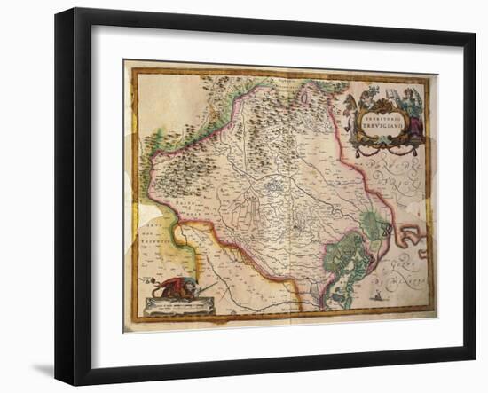 Regionum Italiae, Territory of Treviso, Veneto Region, Italy-Willem Janszoon Blaeu-Framed Giclee Print