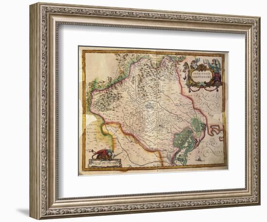 Regionum Italiae, Territory of Treviso, Veneto Region, Italy-Willem Janszoon Blaeu-Framed Giclee Print