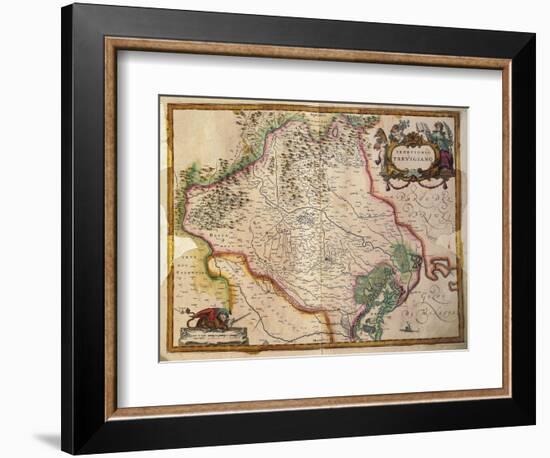 Regionum Italiae, Territory of Treviso, Veneto Region, Italy-Willem Janszoon Blaeu-Framed Giclee Print