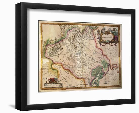 Regionum Italiae, Territory of Treviso, Veneto Region, Italy-Willem Janszoon Blaeu-Framed Giclee Print