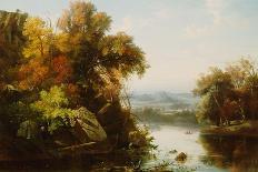 Autumn Landscape, Mid-Late 19th Century-Regis Francois Gignoux-Framed Giclee Print