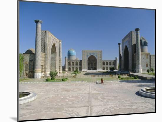 Registan Square, Samarkand, Uzbekistan, Central Asia-Gavin Hellier-Mounted Photographic Print