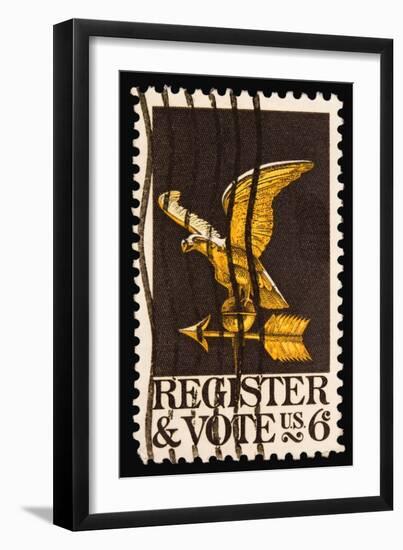 Register to Vote 1968-LawrenceLong-Framed Art Print