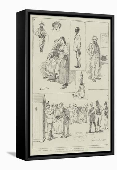 Registration of Foreigners in Paris at the Prefecture of Police-David Hardy-Framed Premier Image Canvas