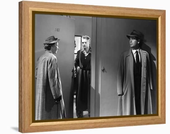 Reglement by Comptes THE BIG HEAT by FritzLang with Glenn Ford, 1953 (b/w photo)-null-Framed Stretched Canvas