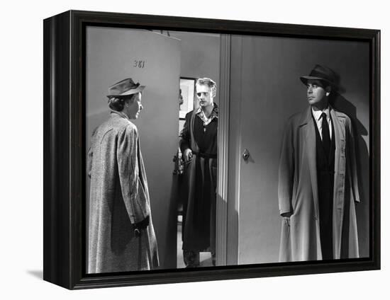 Reglement by Comptes THE BIG HEAT by FritzLang with Glenn Ford, 1953 (b/w photo)-null-Framed Stretched Canvas