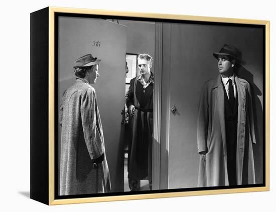 Reglement by Comptes THE BIG HEAT by FritzLang with Glenn Ford, 1953 (b/w photo)-null-Framed Stretched Canvas