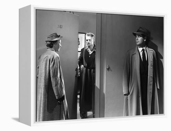 Reglement by Comptes THE BIG HEAT by FritzLang with Glenn Ford, 1953 (b/w photo)-null-Framed Stretched Canvas