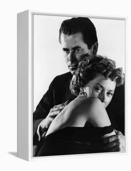 Reglement by Comptes THE BIG HEAT by FritzLang with Glenn Ford and Gloria Grahame, 1953 (b/w photo)-null-Framed Stretched Canvas