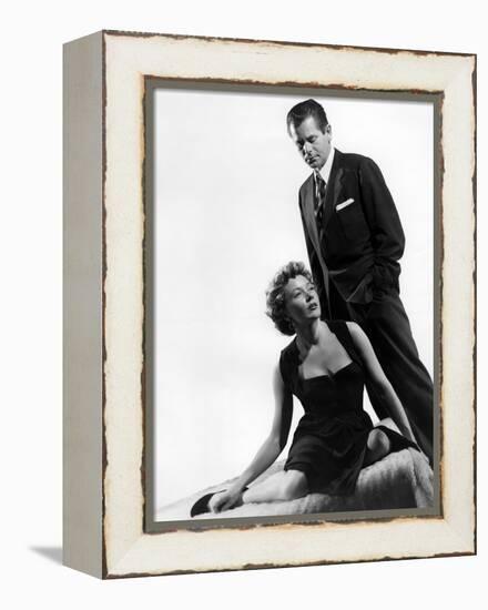 Reglement by Comptes THE BIG HEAT by FritzLang with Glenn Ford and Gloria Grahame, 1953 (b/w photo)-null-Framed Stretched Canvas