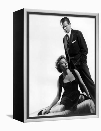 Reglement by Comptes THE BIG HEAT by FritzLang with Glenn Ford and Gloria Grahame, 1953 (b/w photo)-null-Framed Stretched Canvas