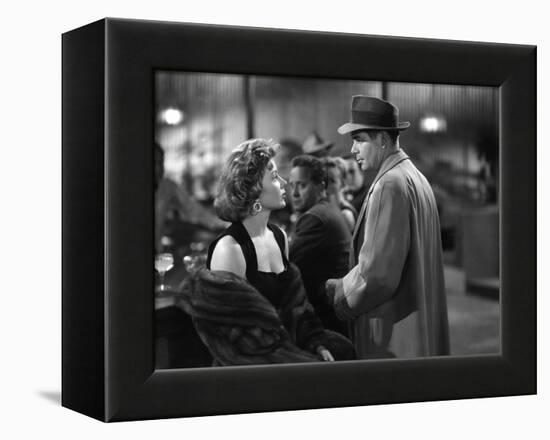 Reglement by Comptes THE BIG HEAT by FritzLang with Glenn Ford and Gloria Grahame, 1953 (b/w photo)-null-Framed Stretched Canvas