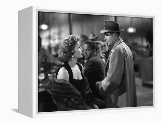 Reglement by Comptes THE BIG HEAT by FritzLang with Glenn Ford and Gloria Grahame, 1953 (b/w photo)-null-Framed Stretched Canvas