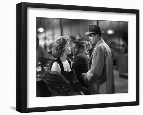 Reglement by Comptes THE BIG HEAT by FritzLang with Glenn Ford and Gloria Grahame, 1953 (b/w photo)-null-Framed Photo