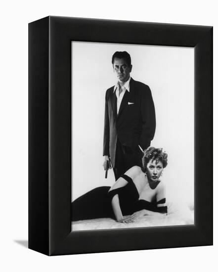 Reglement by Comptes THE BIG HEAT by FritzLang with Glenn Ford and Gloria Grahame, 1953 (b/w photo)-null-Framed Stretched Canvas