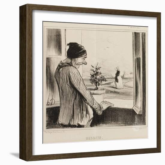 Regret-Honore Daumier-Framed Giclee Print