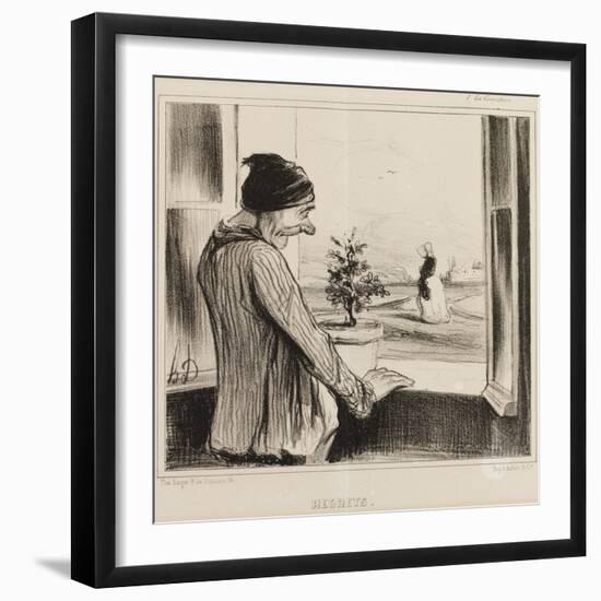 Regret-Honore Daumier-Framed Giclee Print