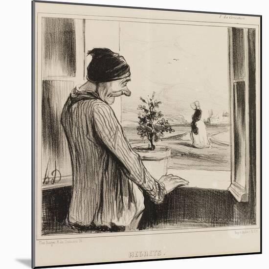 Regret-Honore Daumier-Mounted Giclee Print