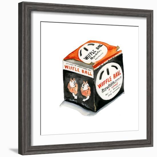 Regulation Wiffleball-Stacy Milrany-Framed Art Print