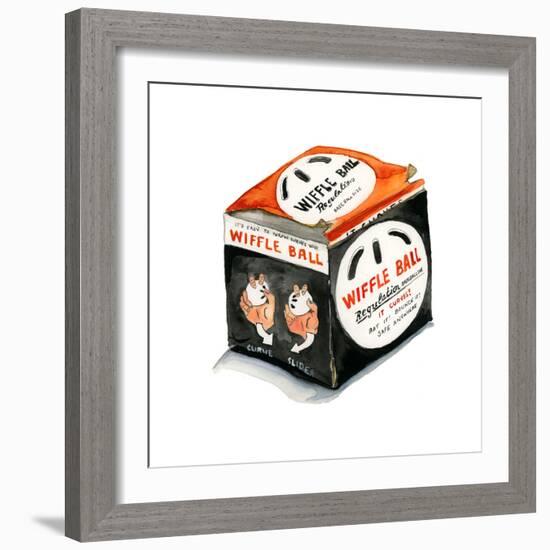 Regulation Wiffleball-Stacy Milrany-Framed Art Print