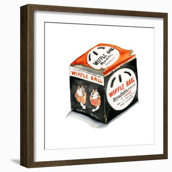 Regulation Wiffleball-Stacy Milrany-Framed Art Print