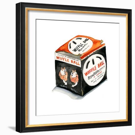 Regulation Wiffleball-Stacy Milrany-Framed Art Print