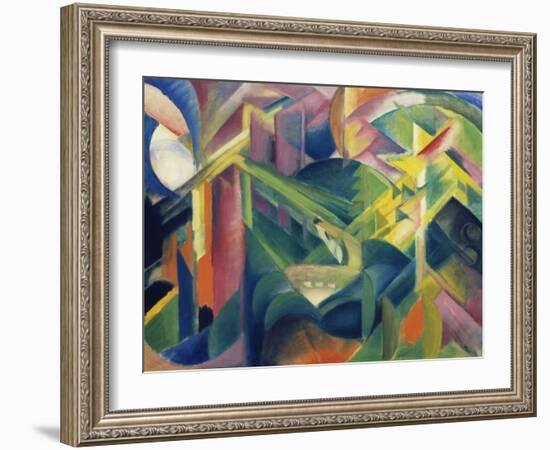 Reh Im Klostergarten, 1912-Franz Marc-Framed Giclee Print