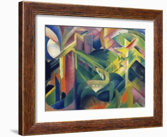 Reh Im Klostergarten, 1912-Franz Marc-Framed Giclee Print