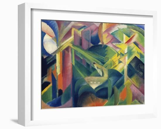 Reh Im Klostergarten, 1912-Franz Marc-Framed Giclee Print