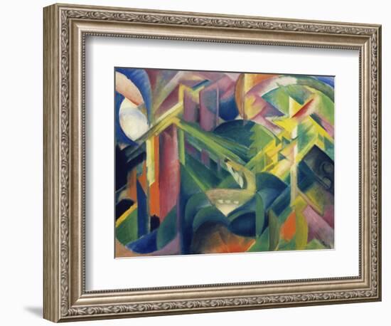 Reh Im Klostergarten, 1912-Franz Marc-Framed Giclee Print